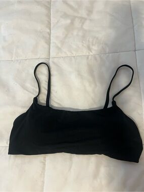 Athleta Black Adjustable-Strap Swim Top
